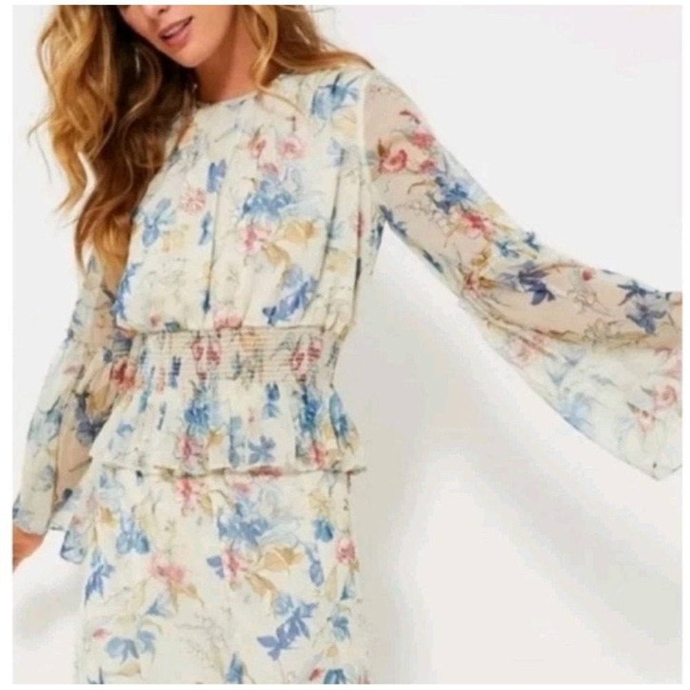 Tuckernuck Lily of the Valley Jennie Blouse Snowberry Floral Women Medium NWT